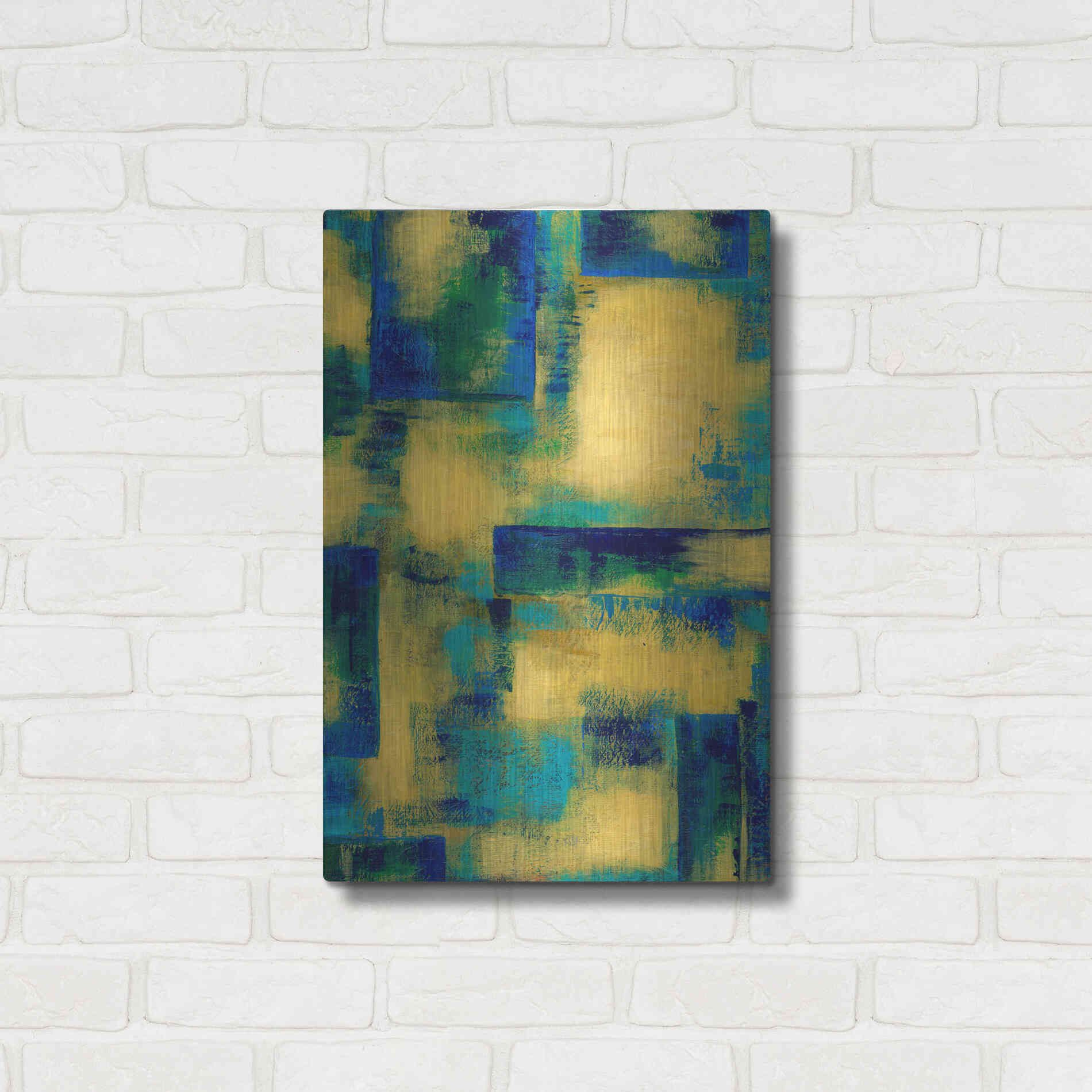 Luxe Metal Art 'Unconditional I' by Renee W Stramel, Metal Wall Art,16x24