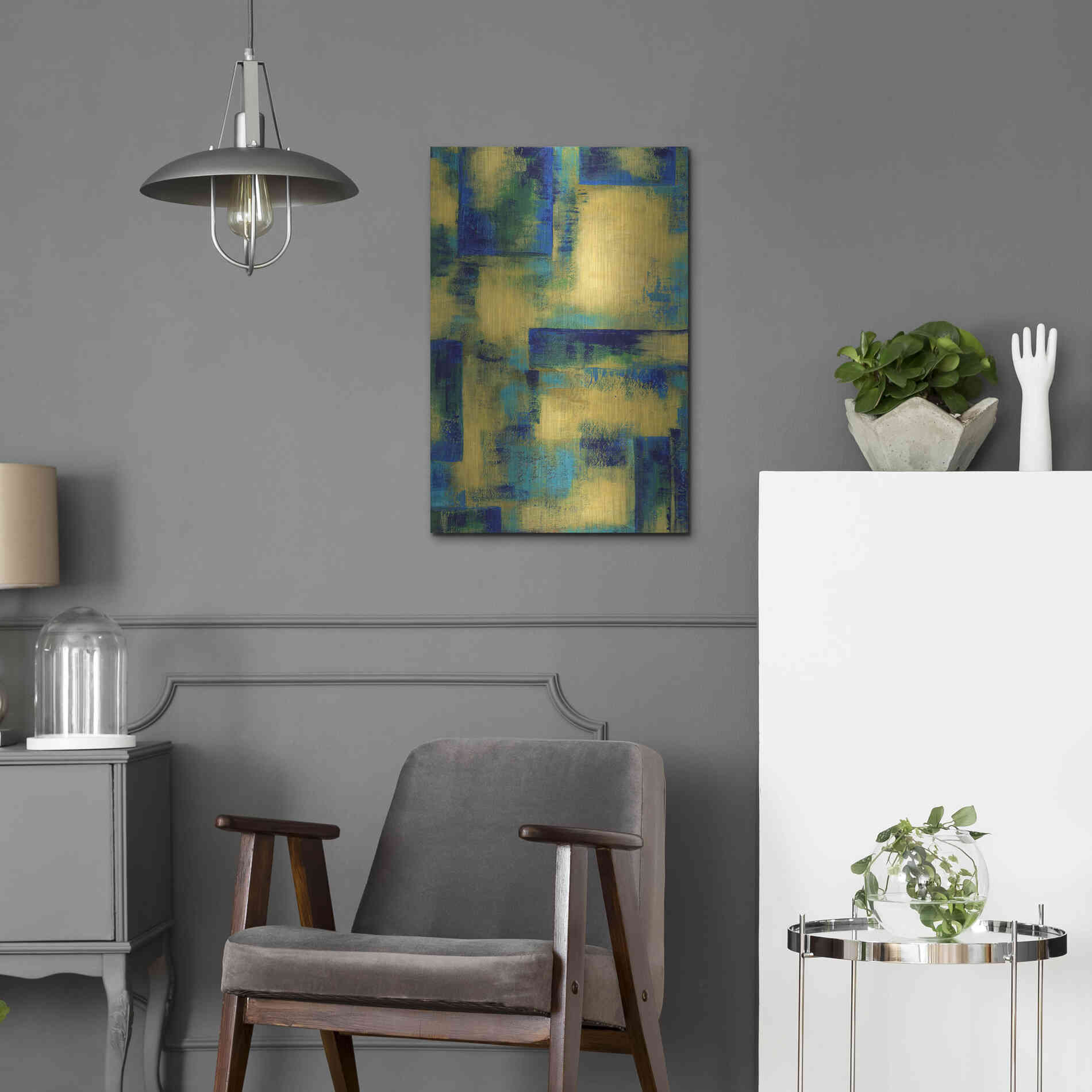 Luxe Metal Art 'Unconditional I' by Renee W Stramel, Metal Wall Art,16x24