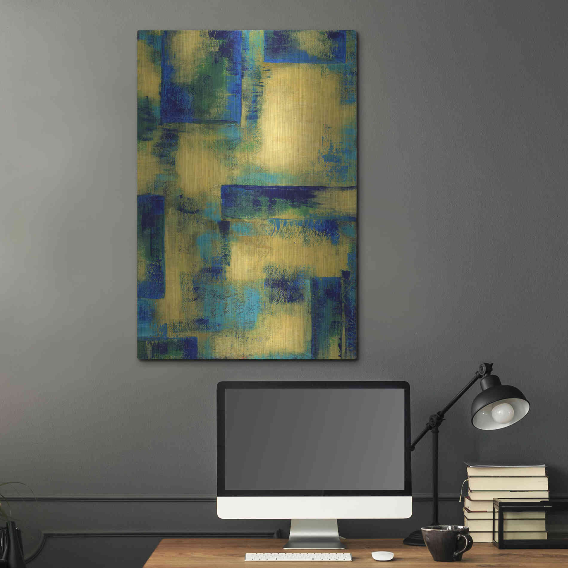 Luxe Metal Art 'Unconditional I' by Renee W Stramel, Metal Wall Art,24x36