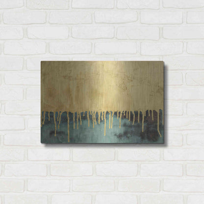 Luxe Metal Art 'Aquafer II' by Renee W Stramel, Metal Wall Art,24x16
