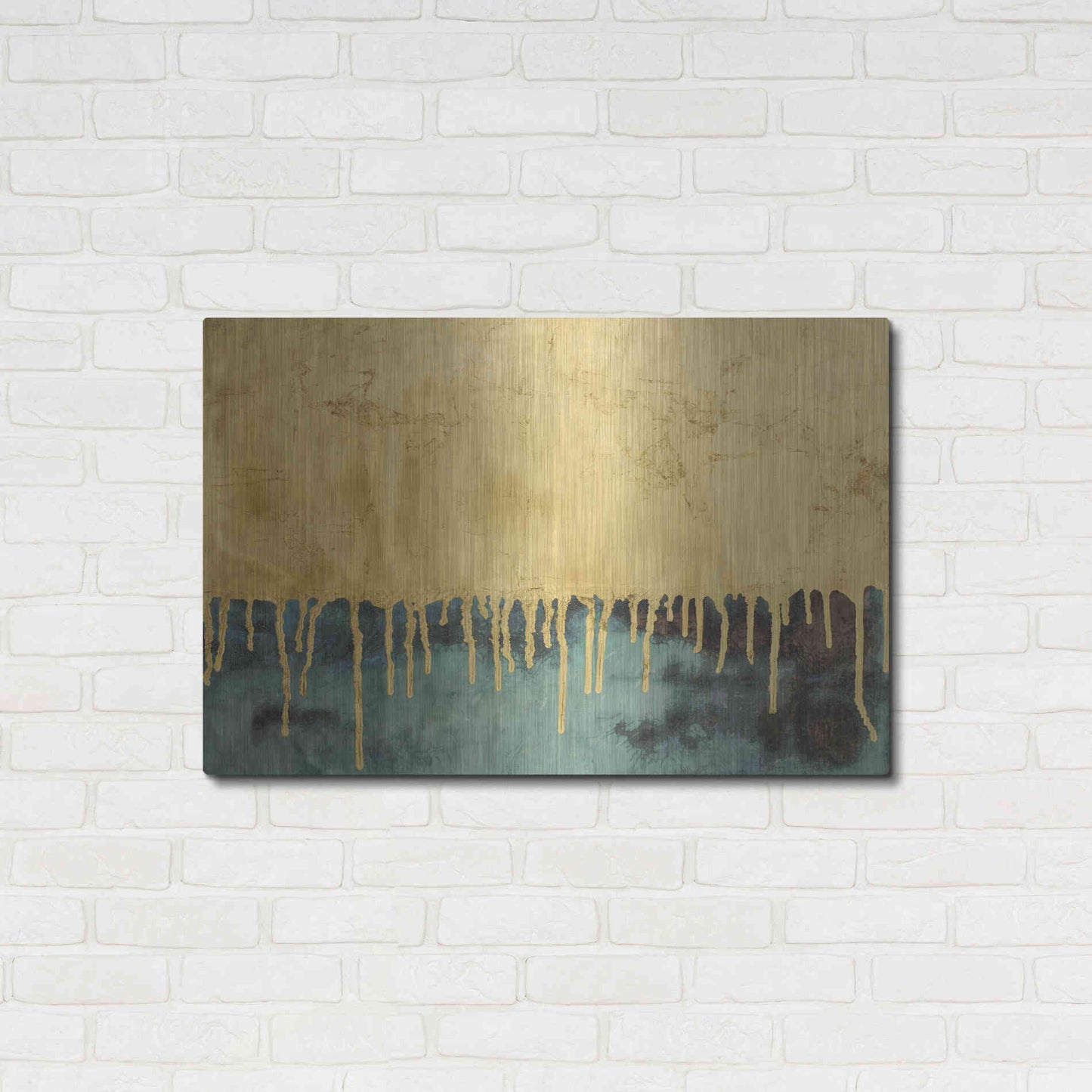 Luxe Metal Art 'Aquafer II' by Renee W Stramel, Metal Wall Art,36x24