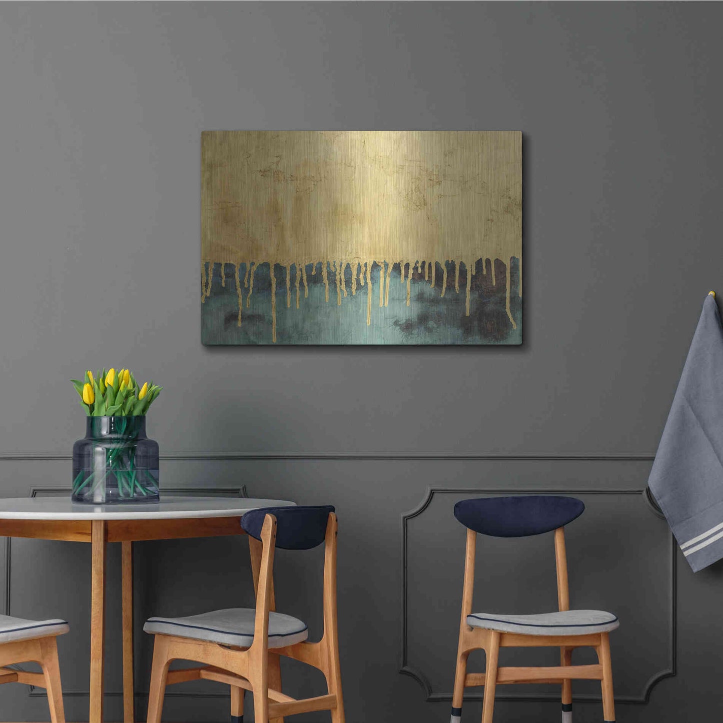 Luxe Metal Art 'Aquafer II' by Renee W Stramel, Metal Wall Art,36x24