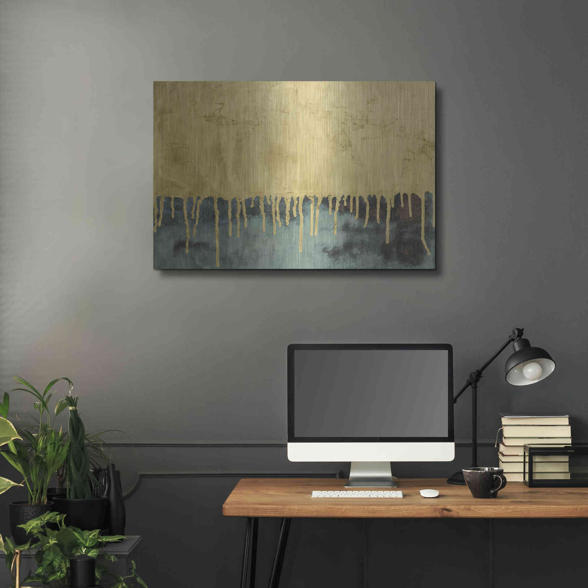 Luxe Metal Art 'Aquafer II' by Renee W Stramel, Metal Wall Art,36x24