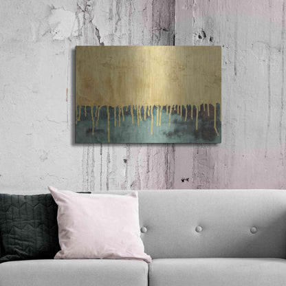 Luxe Metal Art 'Aquafer II' by Renee W Stramel, Metal Wall Art,36x24