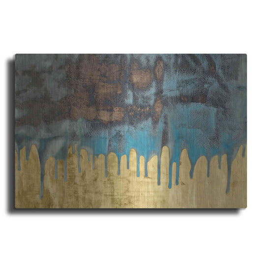 Luxe Metal Art 'Aquafer I' by Renee W Stramel, Metal Wall Art