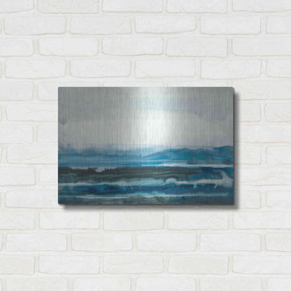 Luxe Metal Art 'Lake Country I' by Renee W Stramel, Metal Wall Art,24x16