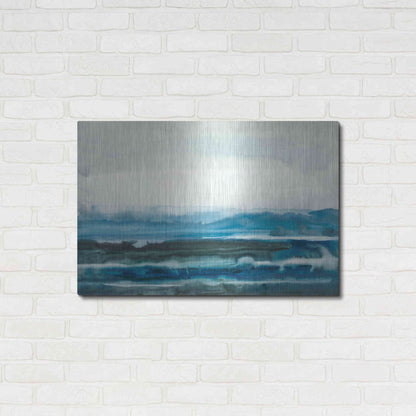 Luxe Metal Art 'Lake Country I' by Renee W Stramel, Metal Wall Art,36x24