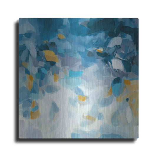 Luxe Metal Art 'Blue Dreams' by Christina Long, Metal Wall Art