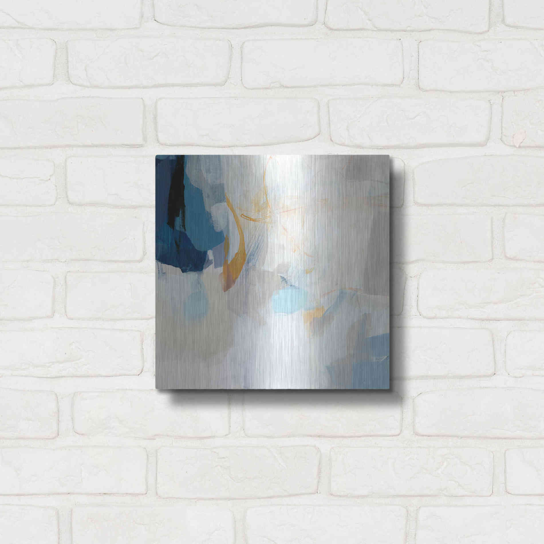 Luxe Metal Art 'Lost at Sea' by Christina Long, Metal Wall Art,12x12
