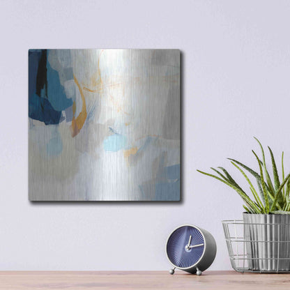Luxe Metal Art 'Lost at Sea' by Christina Long, Metal Wall Art,12x12