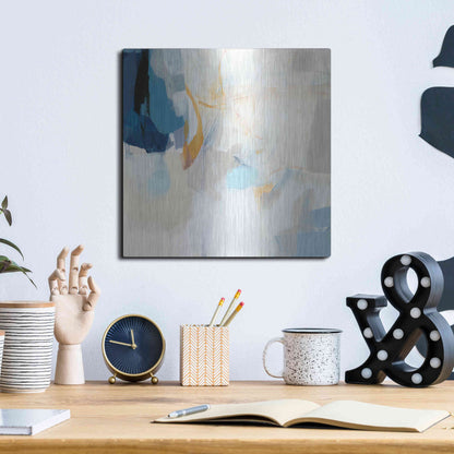 Luxe Metal Art 'Lost at Sea' by Christina Long, Metal Wall Art,12x12