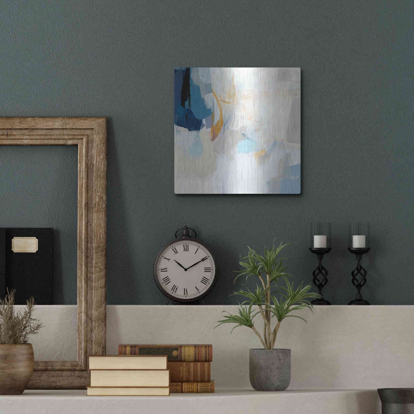 Luxe Metal Art 'Lost at Sea' by Christina Long, Metal Wall Art,12x12