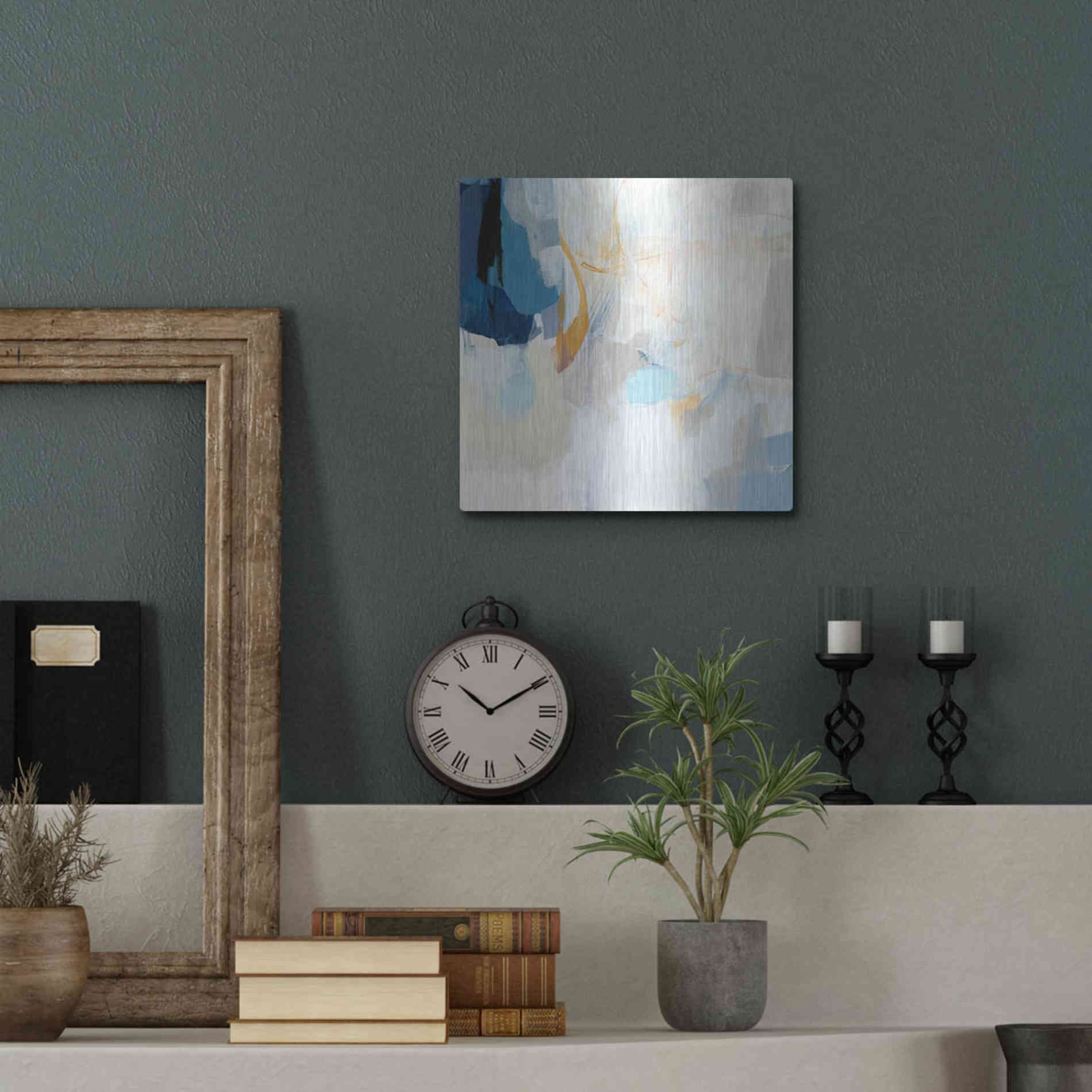 Luxe Metal Art 'Lost at Sea' by Christina Long, Metal Wall Art,12x12
