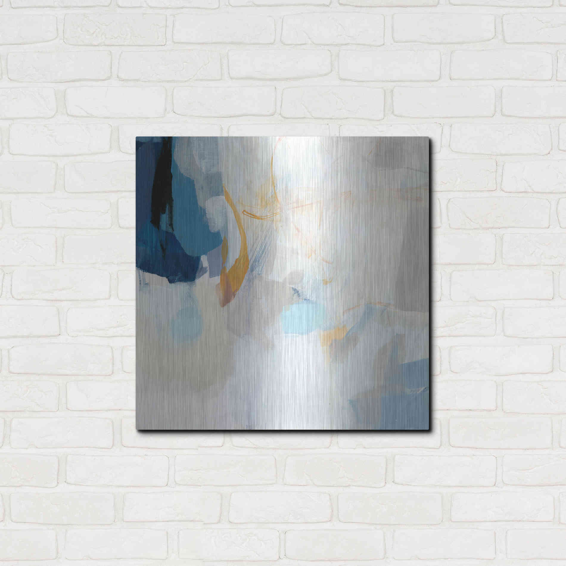 Luxe Metal Art 'Lost at Sea' by Christina Long, Metal Wall Art,24x24