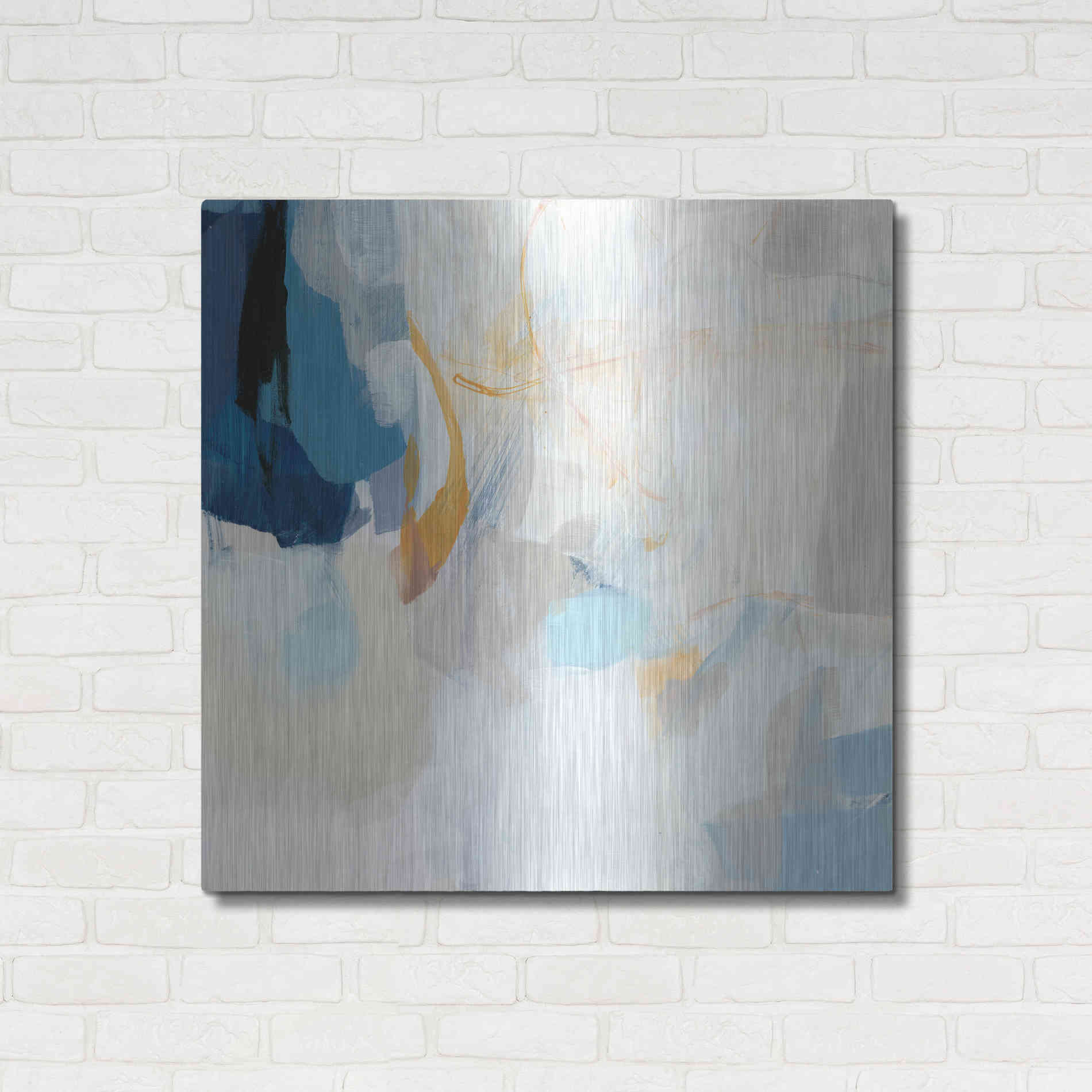Luxe Metal Art 'Lost at Sea' by Christina Long, Metal Wall Art,36x36