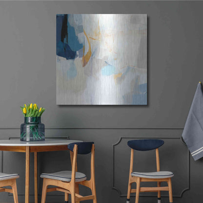 Luxe Metal Art 'Lost at Sea' by Christina Long, Metal Wall Art,36x36