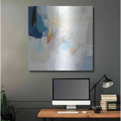 Luxe Metal Art 'Lost at Sea' by Christina Long, Metal Wall Art,36x36