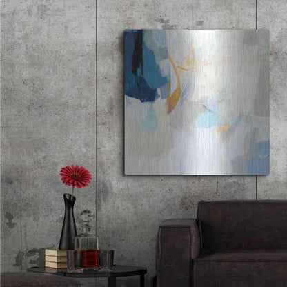 Luxe Metal Art 'Lost at Sea' by Christina Long, Metal Wall Art,36x36