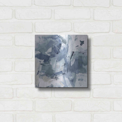 Luxe Metal Art 'Winter Air I' by Christina Long, Metal Wall Art,12x12