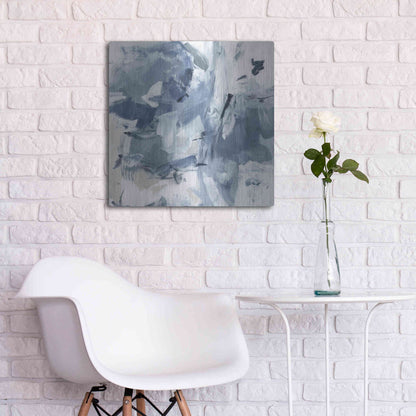 Luxe Metal Art 'Winter Air I' by Christina Long, Metal Wall Art,24x24