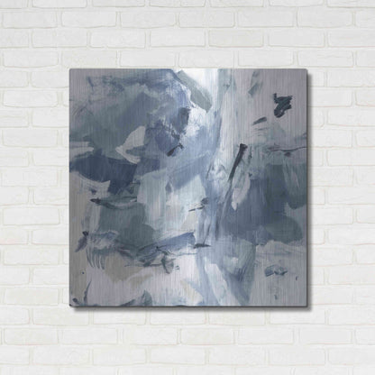 Luxe Metal Art 'Winter Air I' by Christina Long, Metal Wall Art,36x36