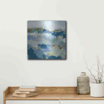 Luxe Metal Art 'Dusty Roads II' by Christina Long, Metal Wall Art,12x12