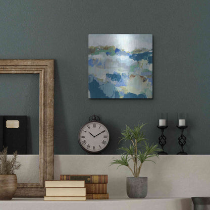 Luxe Metal Art 'Dusty Roads II' by Christina Long, Metal Wall Art,12x12