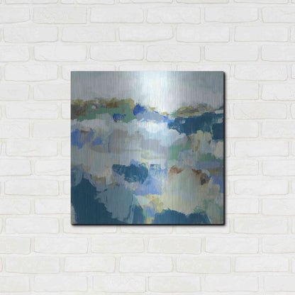 Luxe Metal Art 'Dusty Roads II' by Christina Long, Metal Wall Art,24x24