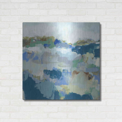 Luxe Metal Art 'Dusty Roads II' by Christina Long, Metal Wall Art,36x36