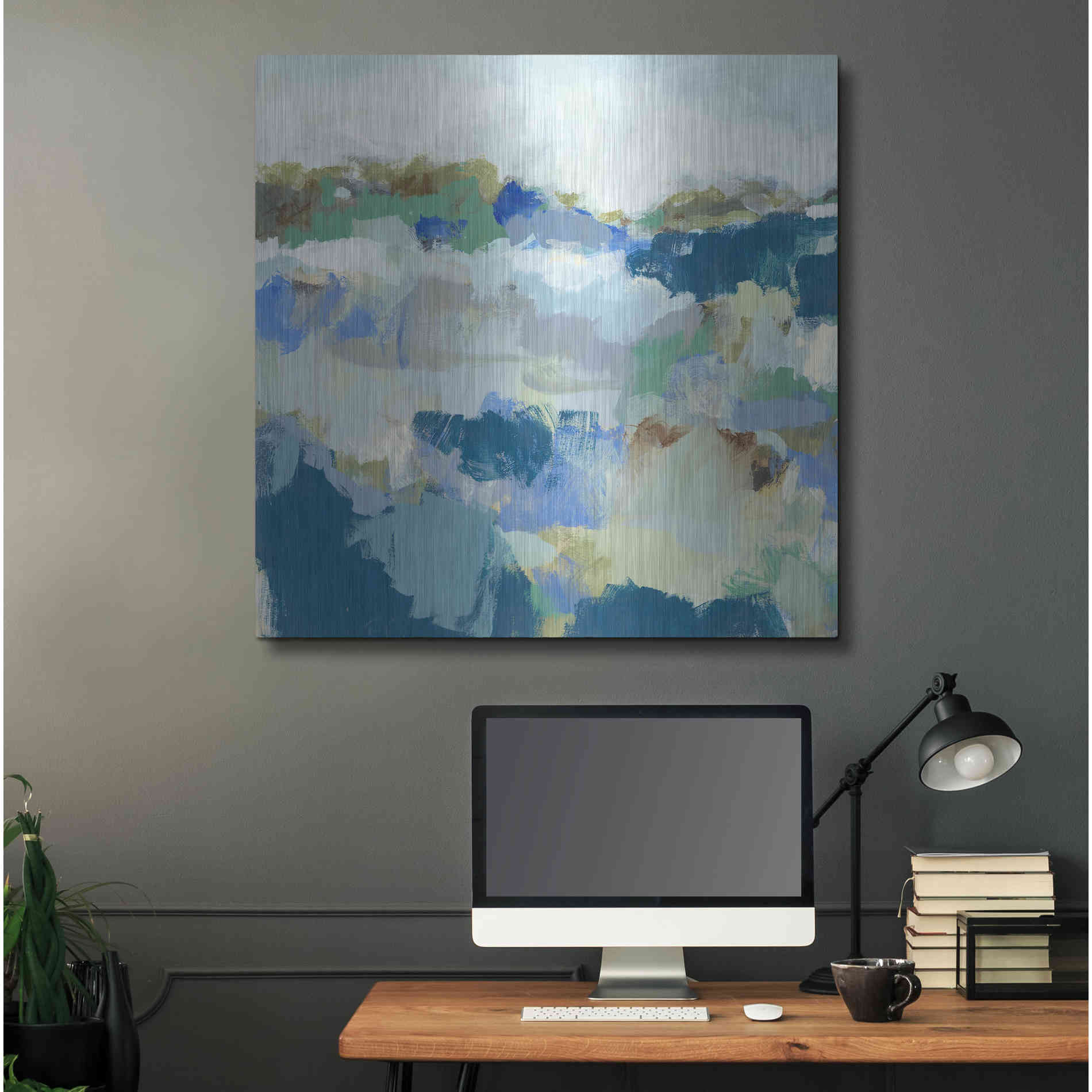 Luxe Metal Art 'Dusty Roads II' by Christina Long, Metal Wall Art,36x36