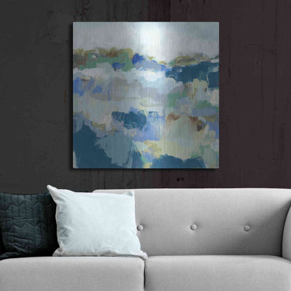 Luxe Metal Art 'Dusty Roads II' by Christina Long, Metal Wall Art,36x36