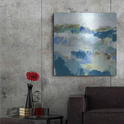 Luxe Metal Art 'Dusty Roads II' by Christina Long, Metal Wall Art,36x36