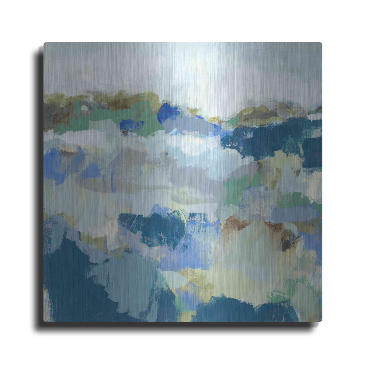 Luxe Metal Art 'Dusty Roads II' by Christina Long, Metal Wall Art