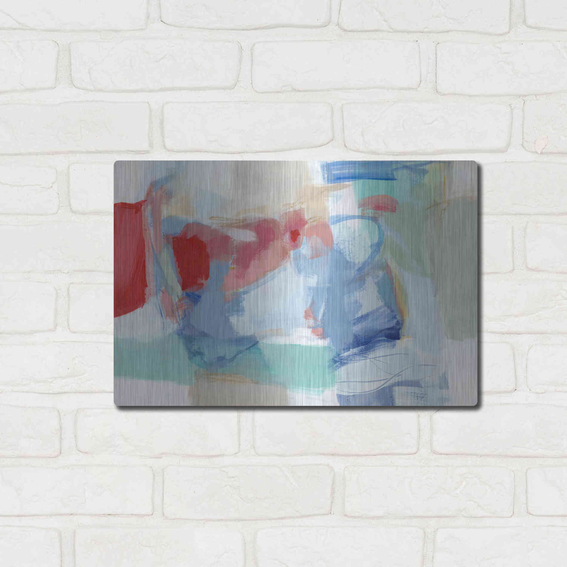 Luxe Metal Art 'Roundabout I' by Christina Long, Metal Wall Art,16x12