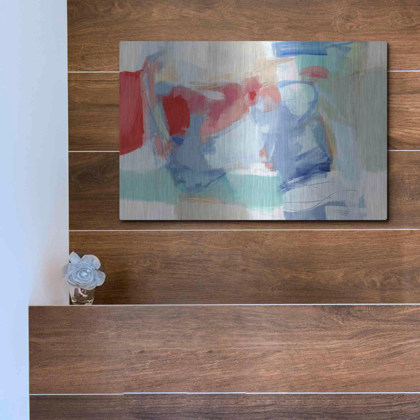 Luxe Metal Art 'Roundabout I' by Christina Long, Metal Wall Art,16x12