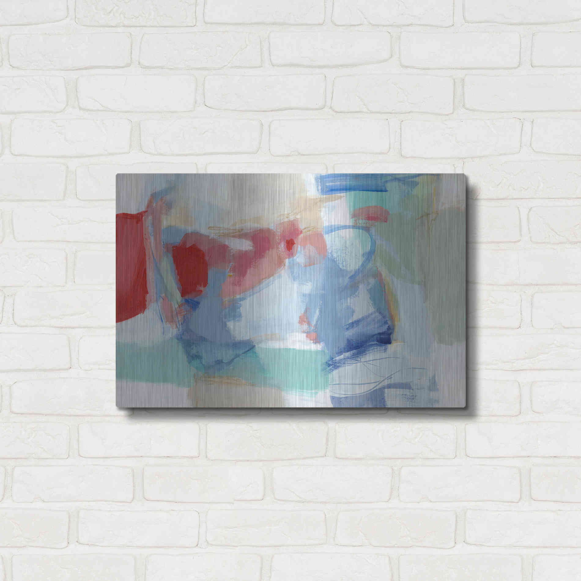 Luxe Metal Art 'Roundabout I' by Christina Long, Metal Wall Art,24x16