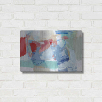 Luxe Metal Art 'Roundabout I' by Christina Long, Metal Wall Art,24x16