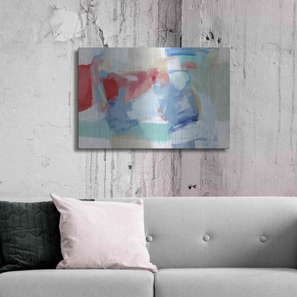 Luxe Metal Art 'Roundabout I' by Christina Long, Metal Wall Art,36x24