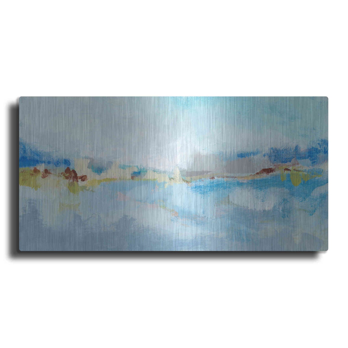 Luxe Metal Art 'Sea Breeze Landscape II' by Christina Long, Metal Wall Art