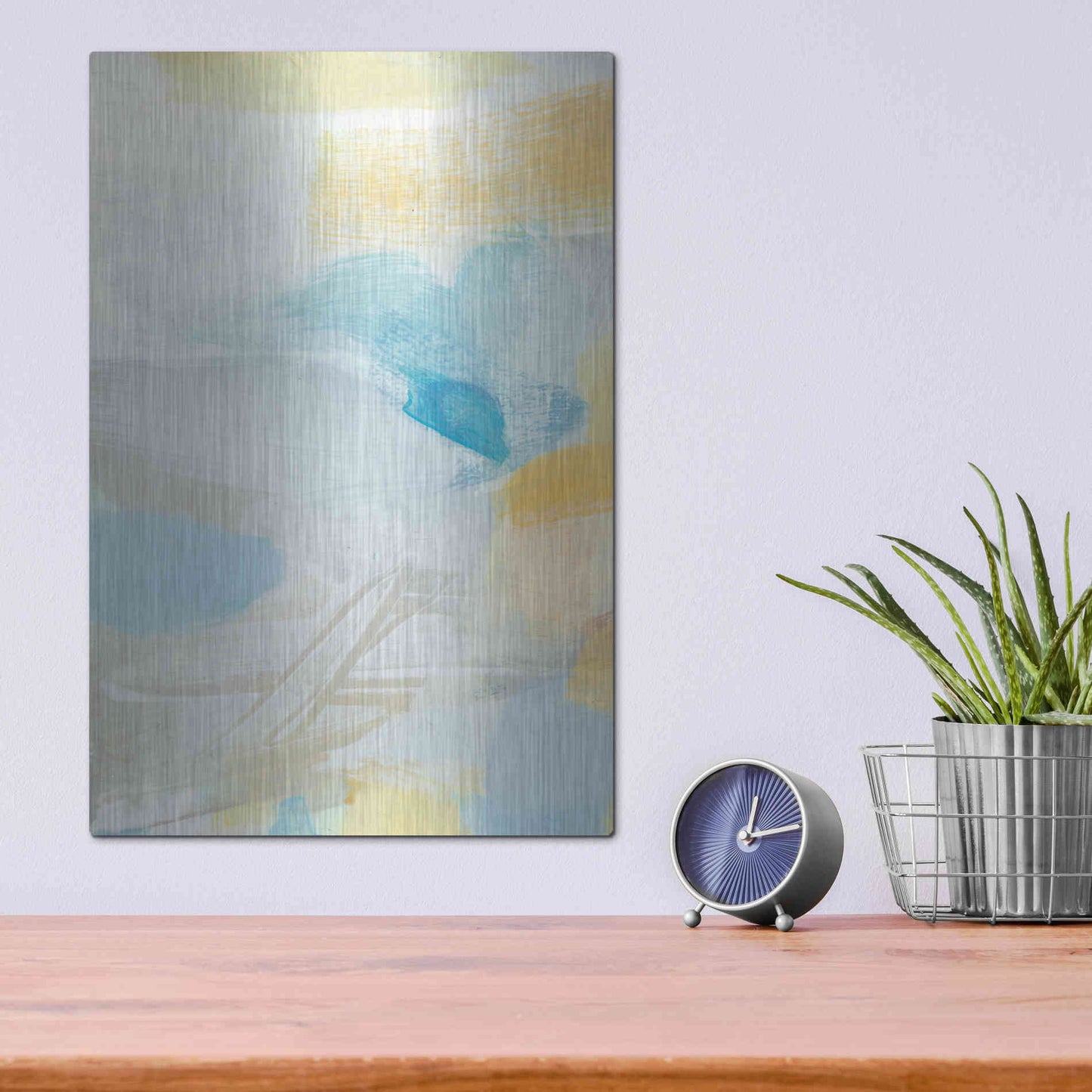 Luxe Metal Art 'Glimpse' by Christina Long, Metal Wall Art,12x16
