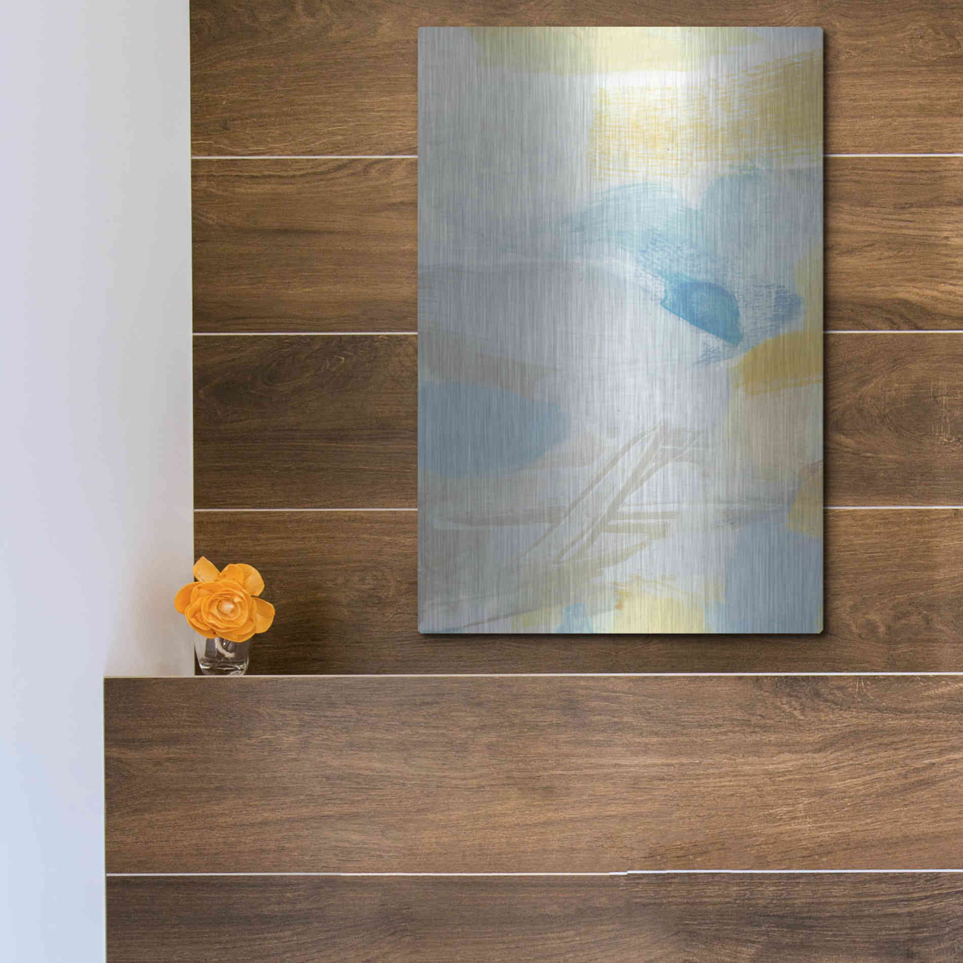 Luxe Metal Art 'Glimpse' by Christina Long, Metal Wall Art,12x16