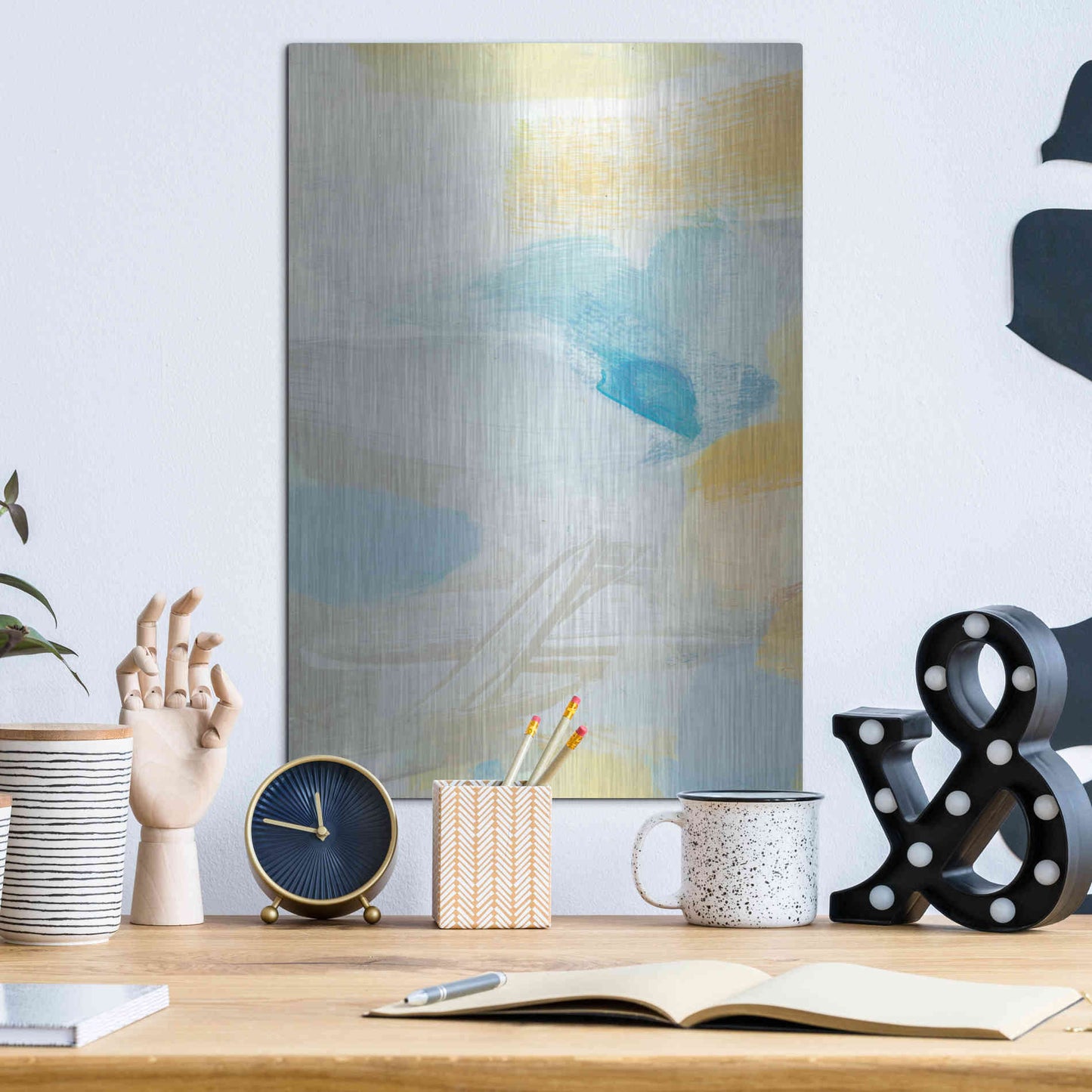Luxe Metal Art 'Glimpse' by Christina Long, Metal Wall Art,12x16