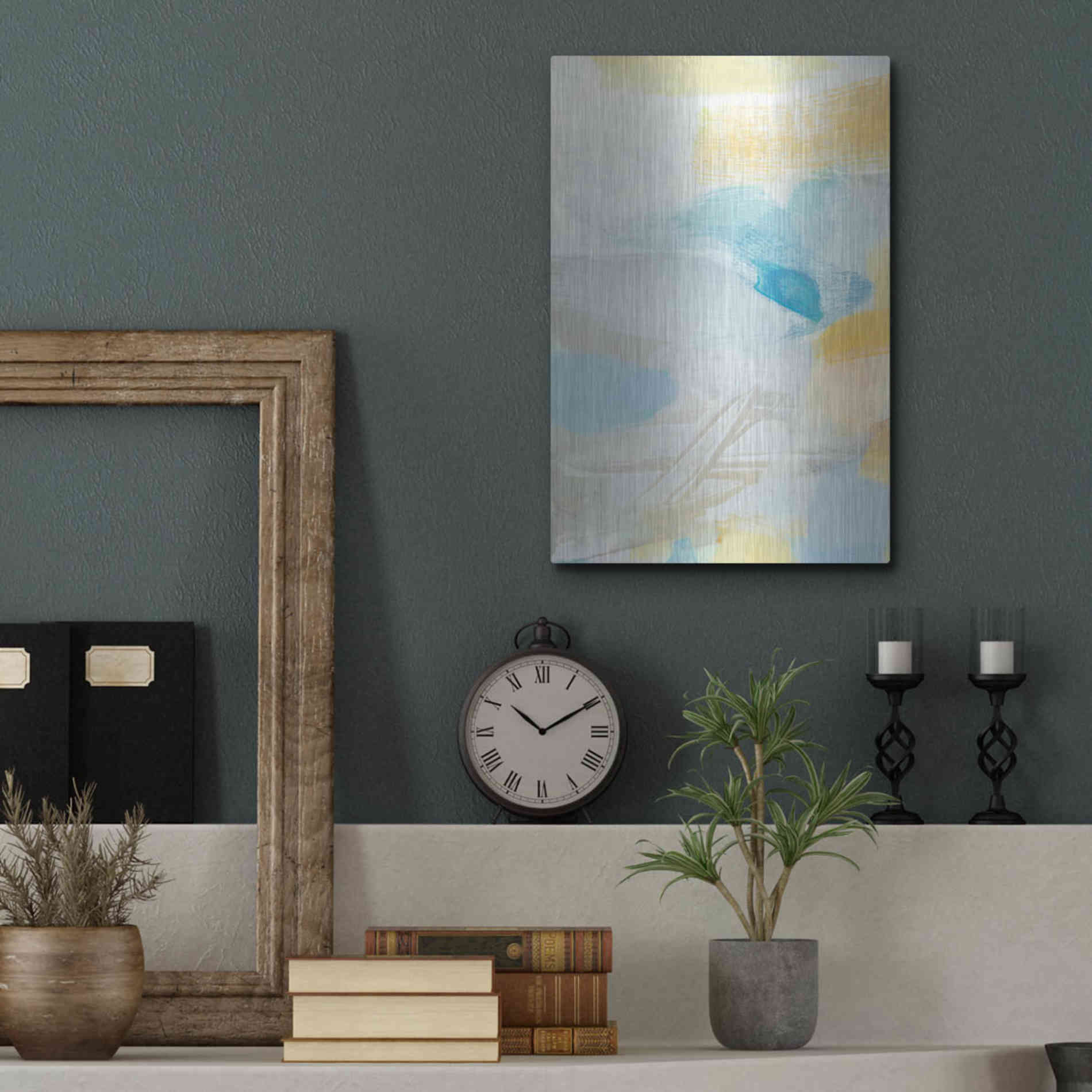 Luxe Metal Art 'Glimpse' by Christina Long, Metal Wall Art,12x16