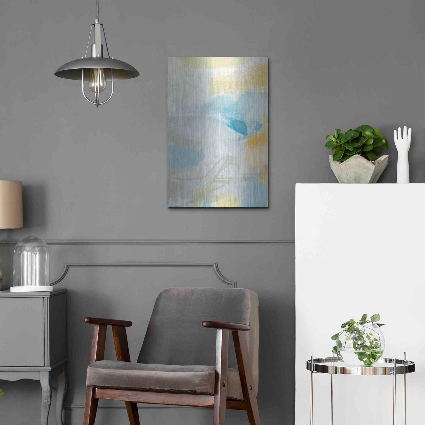 Luxe Metal Art 'Glimpse' by Christina Long, Metal Wall Art,16x24