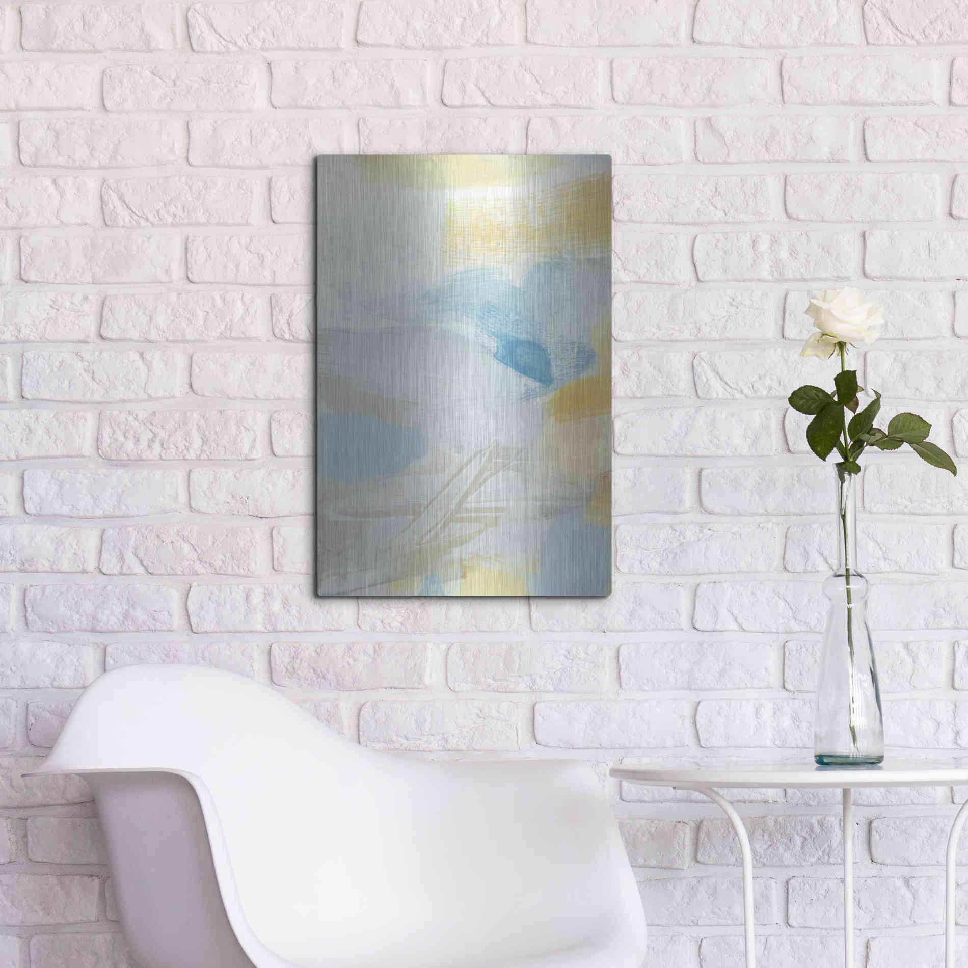 Luxe Metal Art 'Glimpse' by Christina Long, Metal Wall Art,16x24