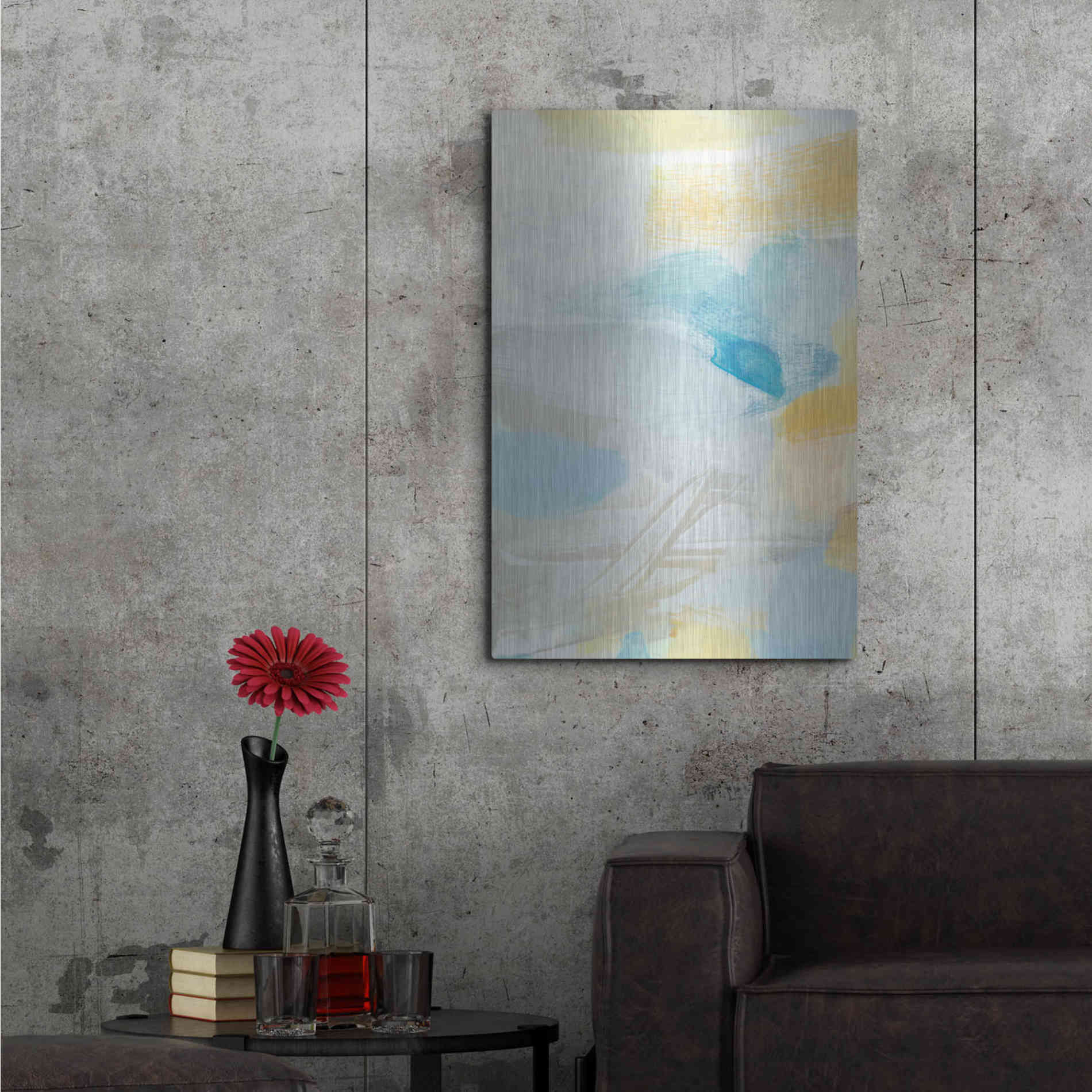 Luxe Metal Art 'Glimpse' by Christina Long, Metal Wall Art,24x36