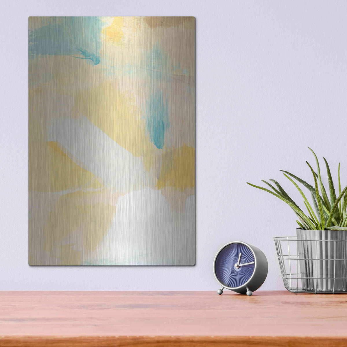 Luxe Metal Art 'Jules' by Christina Long, Metal Wall Art,12x16