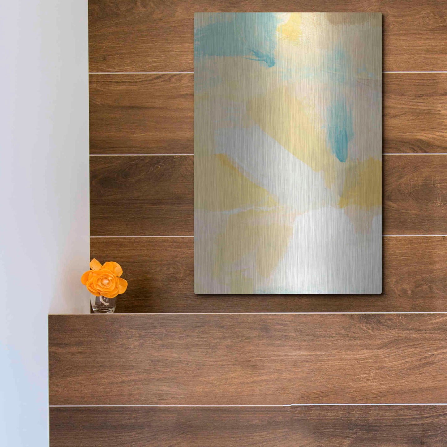 Luxe Metal Art 'Jules' by Christina Long, Metal Wall Art,12x16