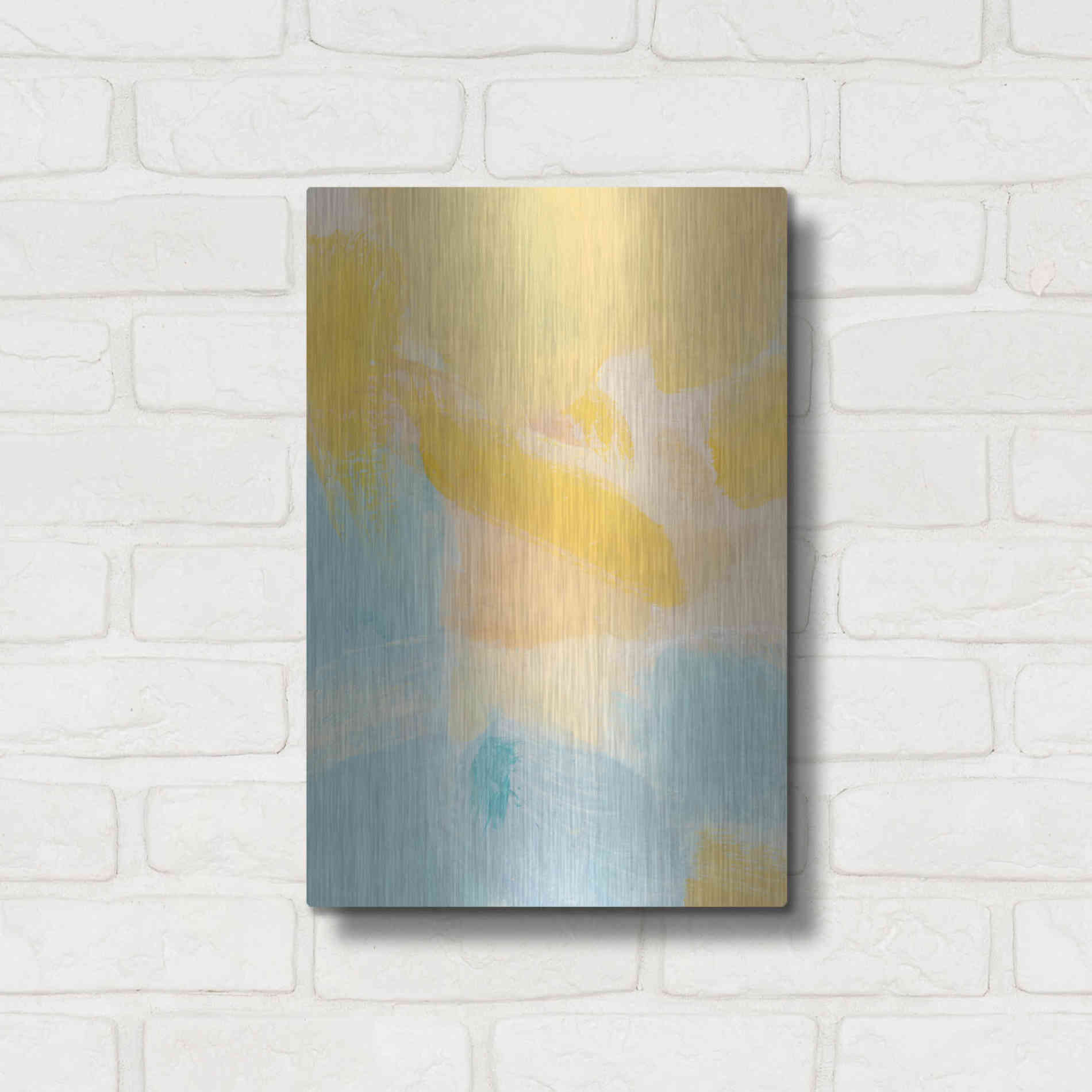 Luxe Metal Art 'Minted' by Christina Long, Metal Wall Art,12x16