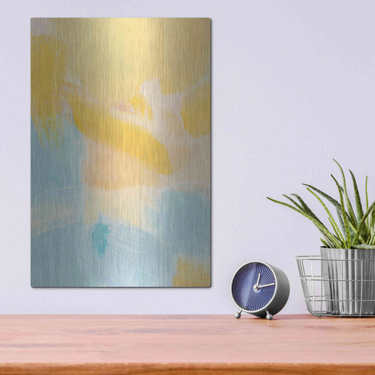 Luxe Metal Art 'Minted' by Christina Long, Metal Wall Art,12x16